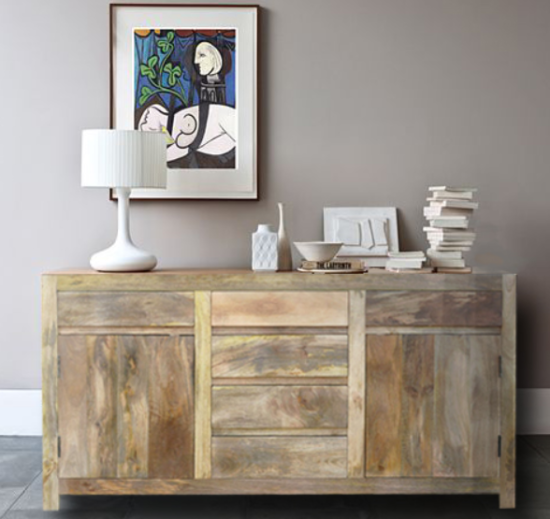 Komoda z mangového dřeva 160x40x100 cm