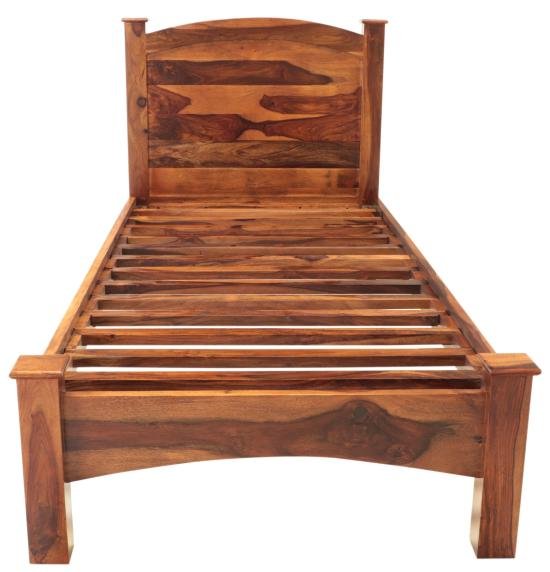 Postel z masivu 90x200 z dřeva palisandr