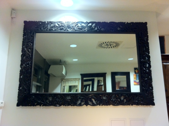 Masivní antické zrcadlo 180x120 cm