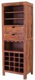 Domácí vinotéka 65x180x45 z dřeva palisandr