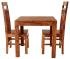 Malý jídelní set pro 2 osoby z masivu palisandr