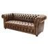 Pohovka trojmístná Chesterfield Manchester z pravé hovězí kůže