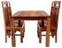 Malý jídelní set pro 4 osoby z indického masivu palisandr