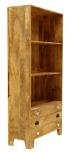 Knihovna do obýváku 90x180x35 z masivního dřeva mango