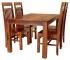 Set jídelní stůl a židle pro 4 osoby z indického masivu palisandr