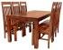 Jídelní set masiv pro 6 osob z masivu palisandr