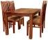 Moderní jídelní set pro 4 osoby z indického masivu palisandr