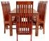 Dřevěný jídelní set pro 8 osob z masivu palisandr