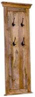 Věšák z masivu s 4 háčky 50x140 z dřeva mango