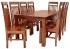 Jídelní stůl a židle masiv pro 8 osob z dřeva palisandr