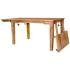 Jídelní stůl z masivu rozkládací až pro 10 osob z dřeva mango 140/220x90