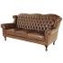 Pohovka trojmístná Chesterfield Crown z pravé hovězí kůže