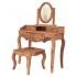 Toaletní stolek se zrcadlem + taburet z indického masivu palisandr