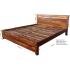 Dřevěná postel z masivu palisandr 200x180