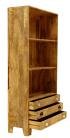 Knihovna do obýváku 90x180x35 z masivního dřeva mango