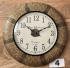 Indické dřevěné hodiny Ø 45 cm