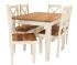 Dřevěný jídelní set pro 6 osob z dřeva mango