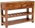 Konzolový stolek se šuplíky z dřeva palisandr 110x35x76
