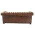 Pohovka dvoumístná Chesterfield Manchester z pravé hovězí kůže Whisky