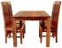 Jídelní set do malého bytu pro 4 osoby z masivu palisandr