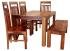 Jídelní stůl a židle masiv pro 6 osob z masivu palisandr