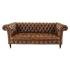 Pohovka trojmístná Chesterfield Bath z pravé hovězí kůže Whisky