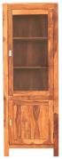 Vitrína z masivu dřeva palisandr 65x180x45