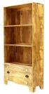 Knihovna do obýváku 90x180x35 z masivního dřeva mango