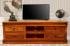 Rustikální tv stolek z masivního dřeva palisandr 160x55x45