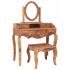 Toaletní stolek se zrcadlem + taburet z indického masivu palisandr