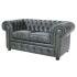 Pohovka dvoumístná Chesterfield Comfort z pravé hovězí kůže