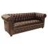 Pohovka trojmístná Chesterfield Manchester z pravé hovězí kůže