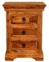 Rustikální noční stolek z masivu palisandr 45x60x40 