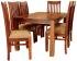 Jídelní stůl a židle pro 6 osob z masivu palisandr