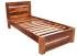 Masivní postel 90x200 z dřeva palisandr