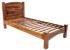 Postel z masivu 90x200 z dřeva palisandr