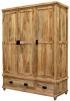 Šatní skříň 150 z masivního dřeva mango 150x60x200