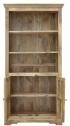 Dřevěná knihovna z masivu mango 100x200x45