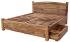Postel z masivu 180x200 s úložným prostorem