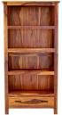 Luxusní knihovna 90x35x180 z masivu palisandr