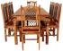 Jídelní set pro 8 osob z masivního dřeva palisandr