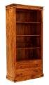 Knihovna rustikální z dřeva palisandr 100x200x45