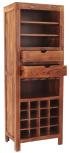 Domácí vinotéka 65x180x45 z dřeva palisandr