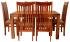 Set jídelní stůl a židle pro 6 osob z masivu palisandr