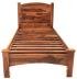 Postel z masivu 90x200 z dřeva palisandr