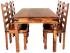 Jídelní stůl a židle pro 6 osob z indického masivu palisandr