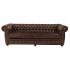 Pohovka čtyřmístná Chesterfield Liverpool z pravé hovězí kůže