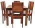 Jídelní set pro 6 osob z dřeva palisandr