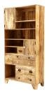 Úzká knihovna 90x180x35 z dřeva mango