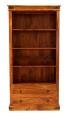Knihovna rustikální z dřeva palisandr 100x200x45